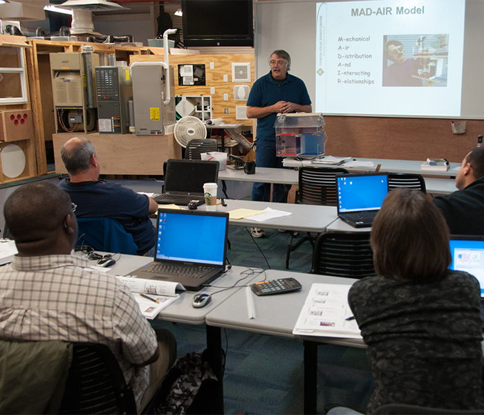 training classes at the Florida Solar Energy Center